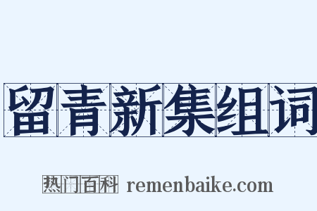 留青新集组词是什么意思的图片
